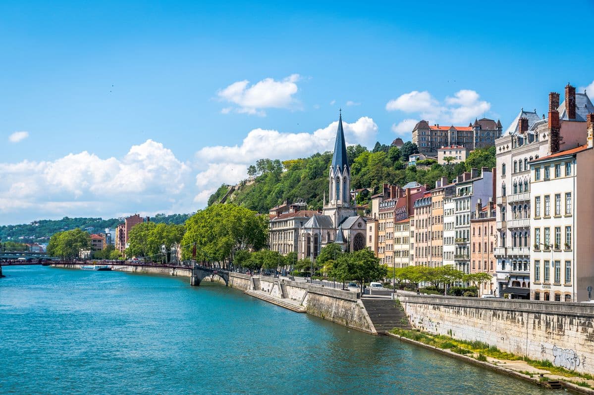 Joyful city street with people and cars